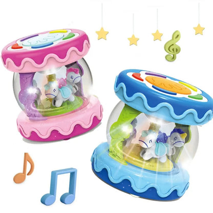 Early Educational Flash Drum Toy, Musical Instrument for Toddlers, Fun Drum Machine