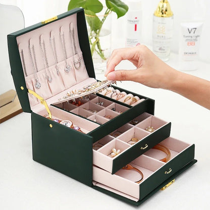 ThreeLayer Jewelry Box With New Lock Arch For Secure Jewelry Storage 3