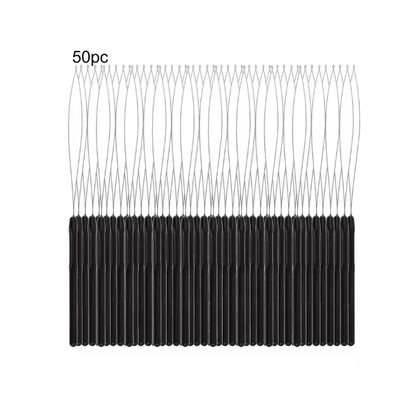 Hair Extensions Loop Needle Tool Set For Microlink Beads 7