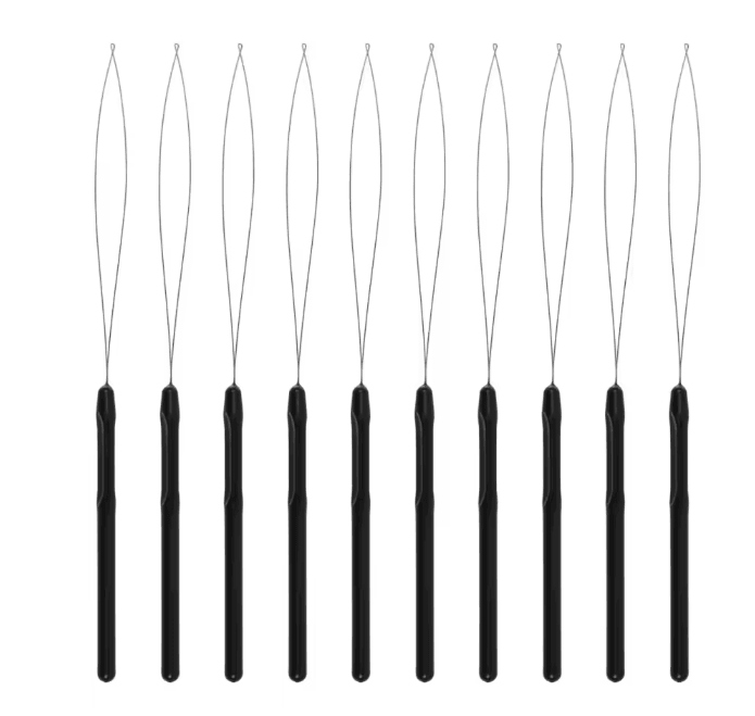Hair Extensions Loop Needle Tool Set for Microlink Beads
