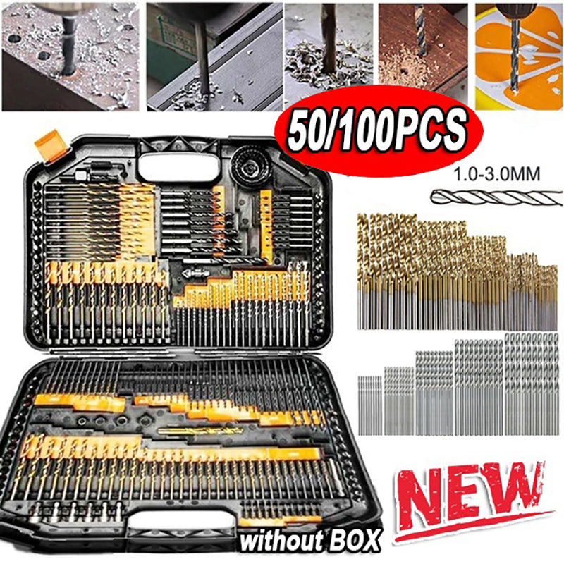 Titanium Plated Highspeed Steel Titanium Coated Drill Bits Set For Metal Wood Aluminum Drilling Too 1