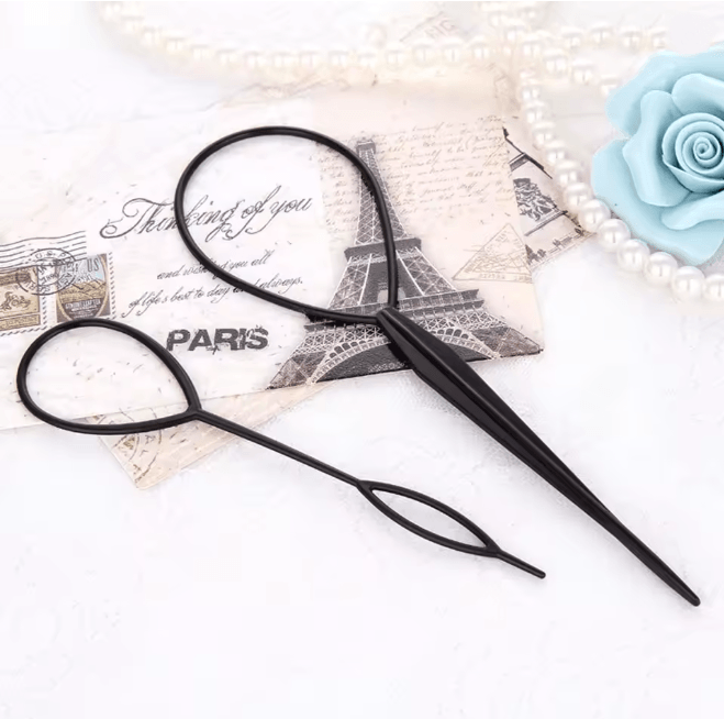 Ponytail Styling Loop Set for Easy Topsy Tail Hair Designs