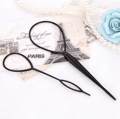 Ponytail Styling Loop Set for Easy Topsy Tail Hair Designs