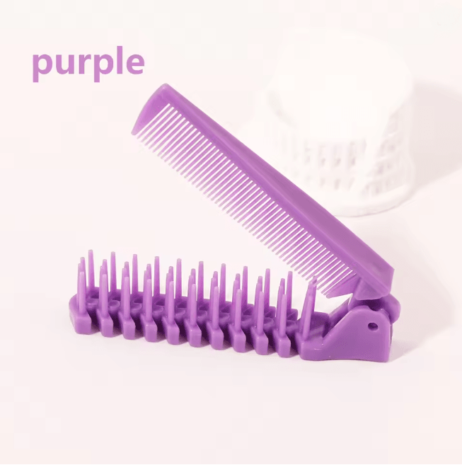 Portable Folding Hair Comb For Travel And Everyday Styling 4
