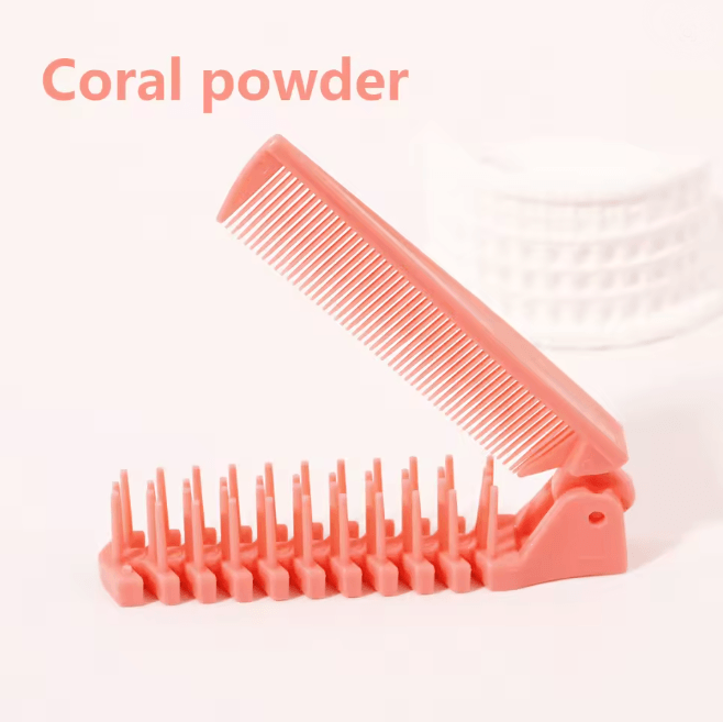 Portable Folding Hair Comb For Travel And Everyday Styling 6