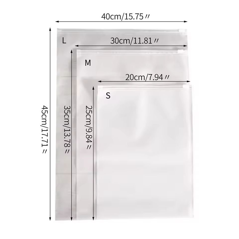 AllInOne Travel Ziplock Clothes  Shoe Organizer  6Pack Waterproof Packing Bags For Suitcases  Home  3