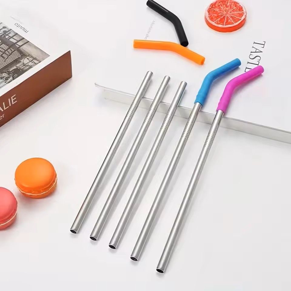 12pcs Silicone Straw Sleeves Reusable Straw Tips Food Grade Colorful Straw Covers Bendable Straw Ac 1