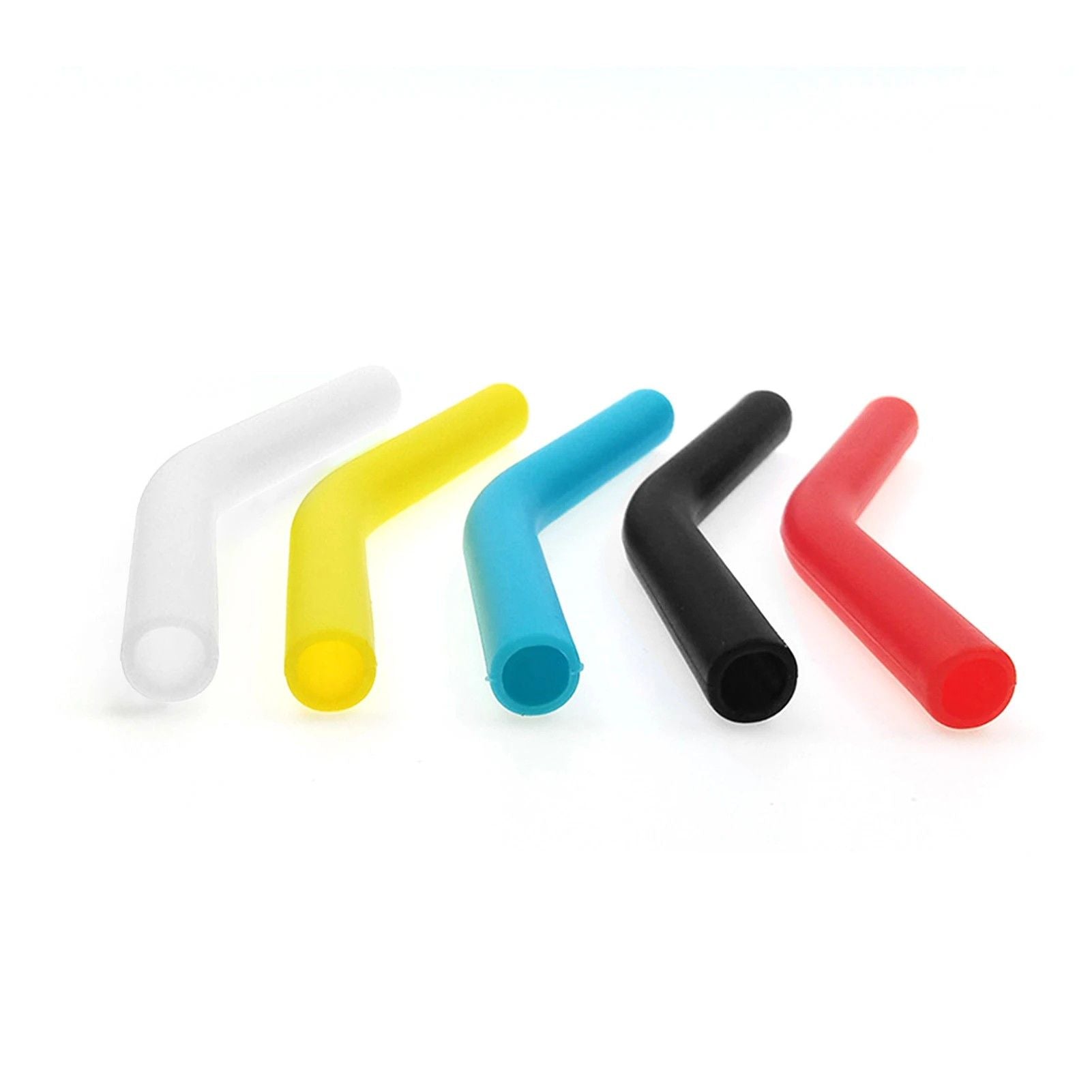 12pcs Silicone Straw Sleeves Reusable Straw Tips Food Grade Colorful Straw Covers Bendable Straw Ac 9