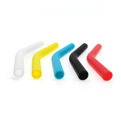 12pcs Silicone Straw Sleeves Reusable Straw Tips Food Grade Colorful Straw Covers Bendable Straw Ac 9