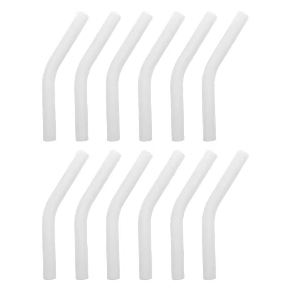 12pcs Silicone Straw Sleeves Reusable Straw Tips Food Grade Colorful Straw Covers Bendable Straw Ac 3