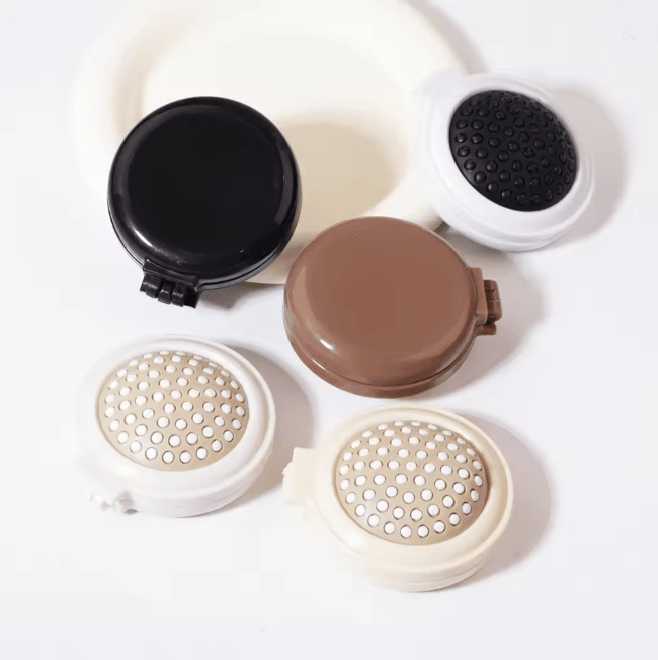 Mini Folding Hair Brush And Mirror For Travel Styling 1