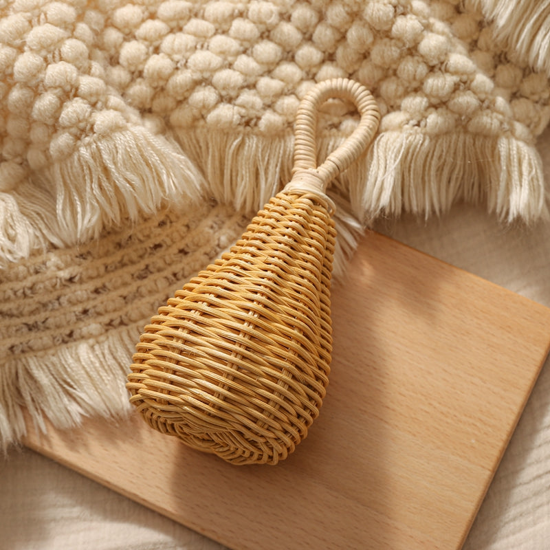 Handmade Rattan Rattles, Infant Sensory Toy, Crib Mobile Hand Bell, Baby Teether, Educational Toys, Baby Accessories