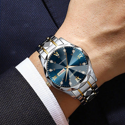 Waterproof Mens Luxury Watch Business Quartz Watch With Date Calendar Fashion Business 1