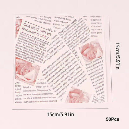 Premium 50Pack Greaseproof Wax Paper Food Wrappers  Ideal For Sandwiches Burgers  Fries 9