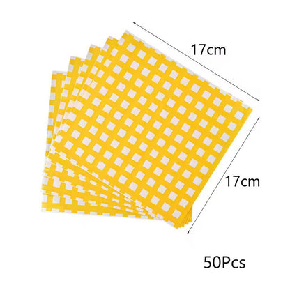 Premium 50Pack Greaseproof Wax Paper Food Wrappers  Ideal For Sandwiches Burgers  Fries 5