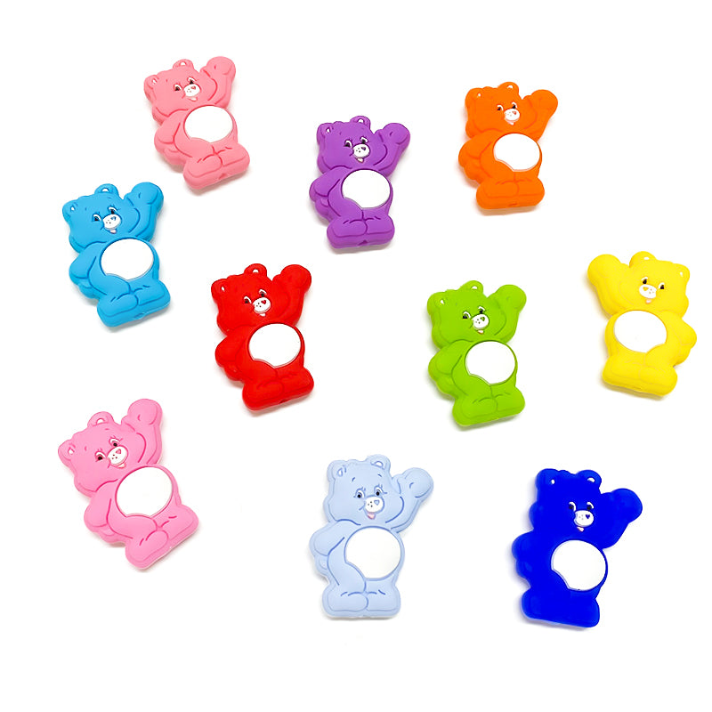 Food Grade Silicone Care Bears Beads - Toddler Teething Toys