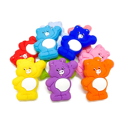 Food Grade Silicone Care Bears Beads  Toddler Teething Toys 2