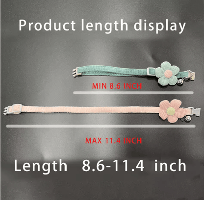 Cute Flower Cat Collar With Adjustable Buckle And Bell 1