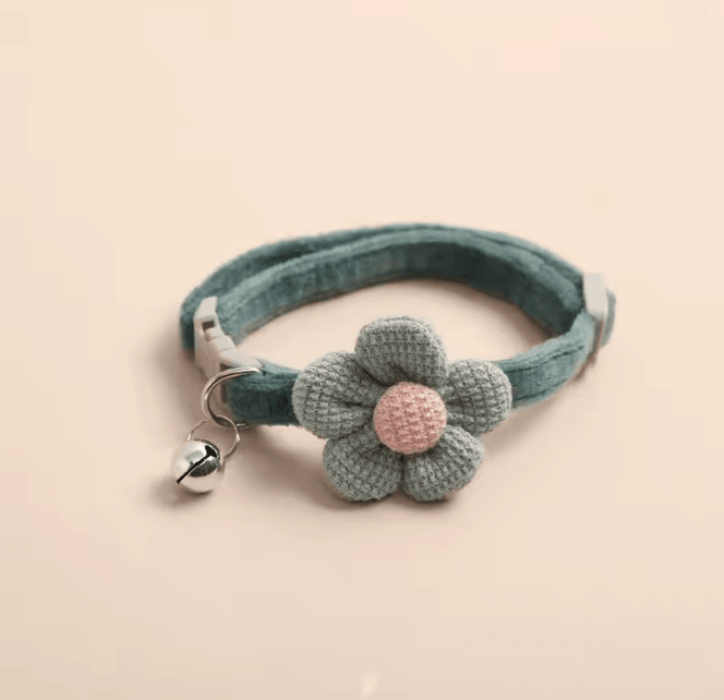 Cute Flower Cat Collar With Adjustable Buckle And Bell 6
