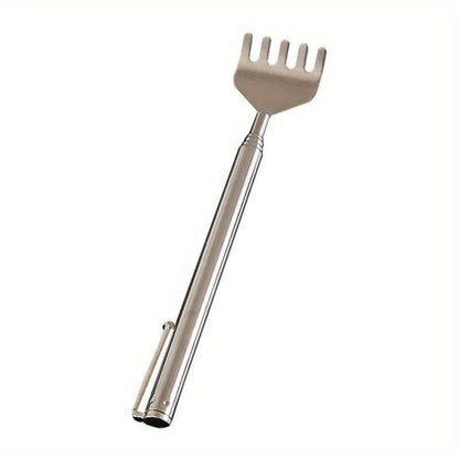 Stainless Steel Portable Back Rak Retractable Back Scratches Extendable Itch Relief Tool Non Tickin 4