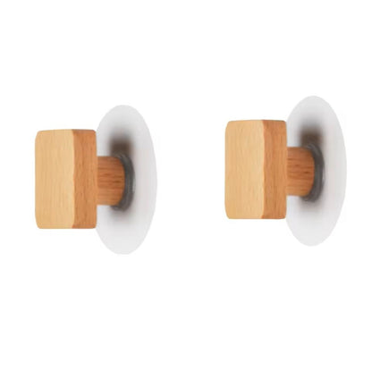 Wooden Geometric Wall Hook  Modern WallMounted Wood Peg Hanger For Clothes Hats  Towels 10