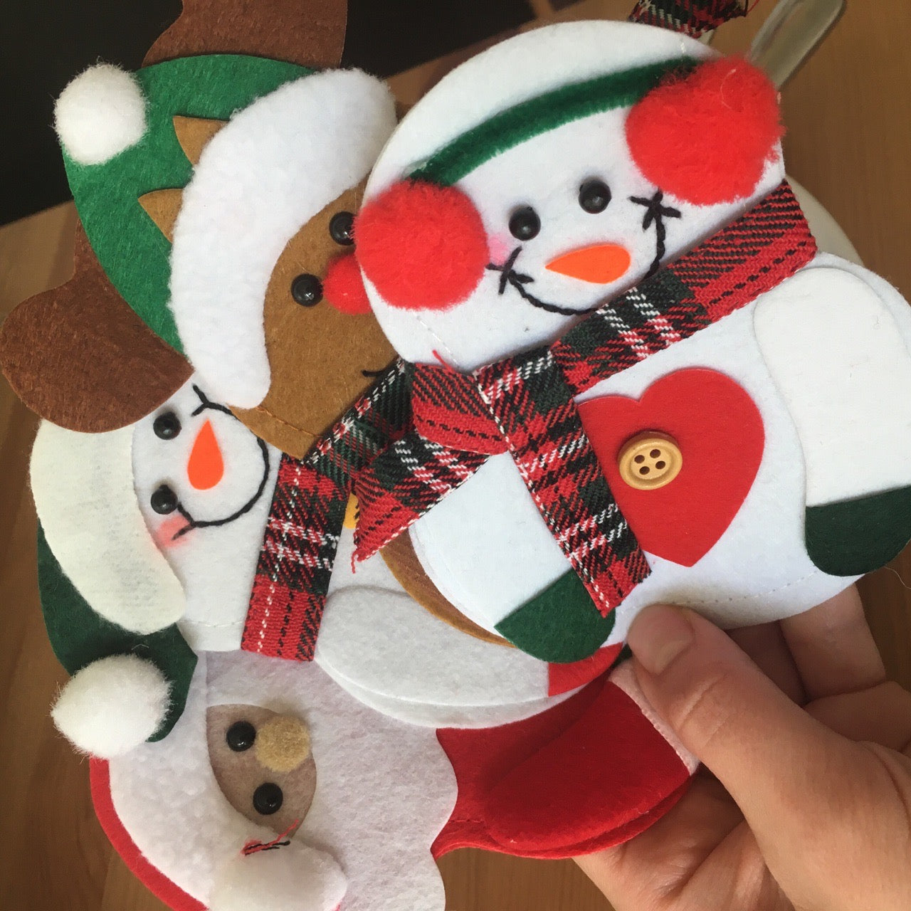 Christmas Dinner Table Ornaments Knife Fork Tableware Holders Christmas Cutlery Bag Pocket 1