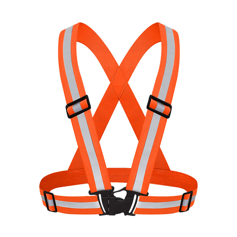 Reflective Elastic Vest For Outdoor Running Night Cycling Adjustable Safety Vest 6
