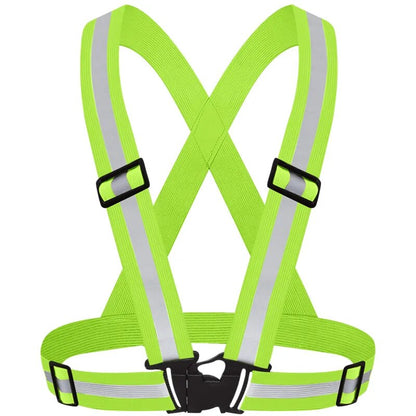 Reflective Elastic Vest For Outdoor Running Night Cycling Adjustable Safety Vest 9