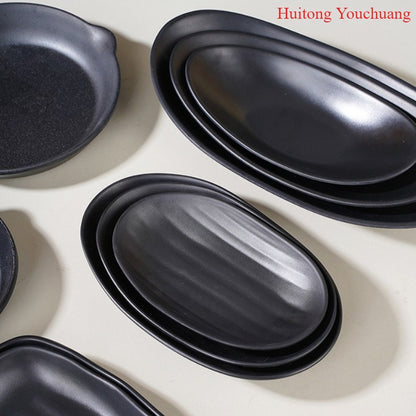 Multi-functional Oval Tray, Frosted Black Jewellery Key Organiser, Kitchen Supplies, Ring Holder