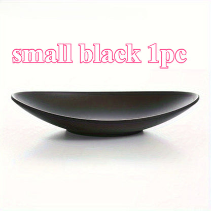 Multifunctional Oval Tray Frosted Black Jewellery Key Organiser Kitchen Supplies Ring Holder 6