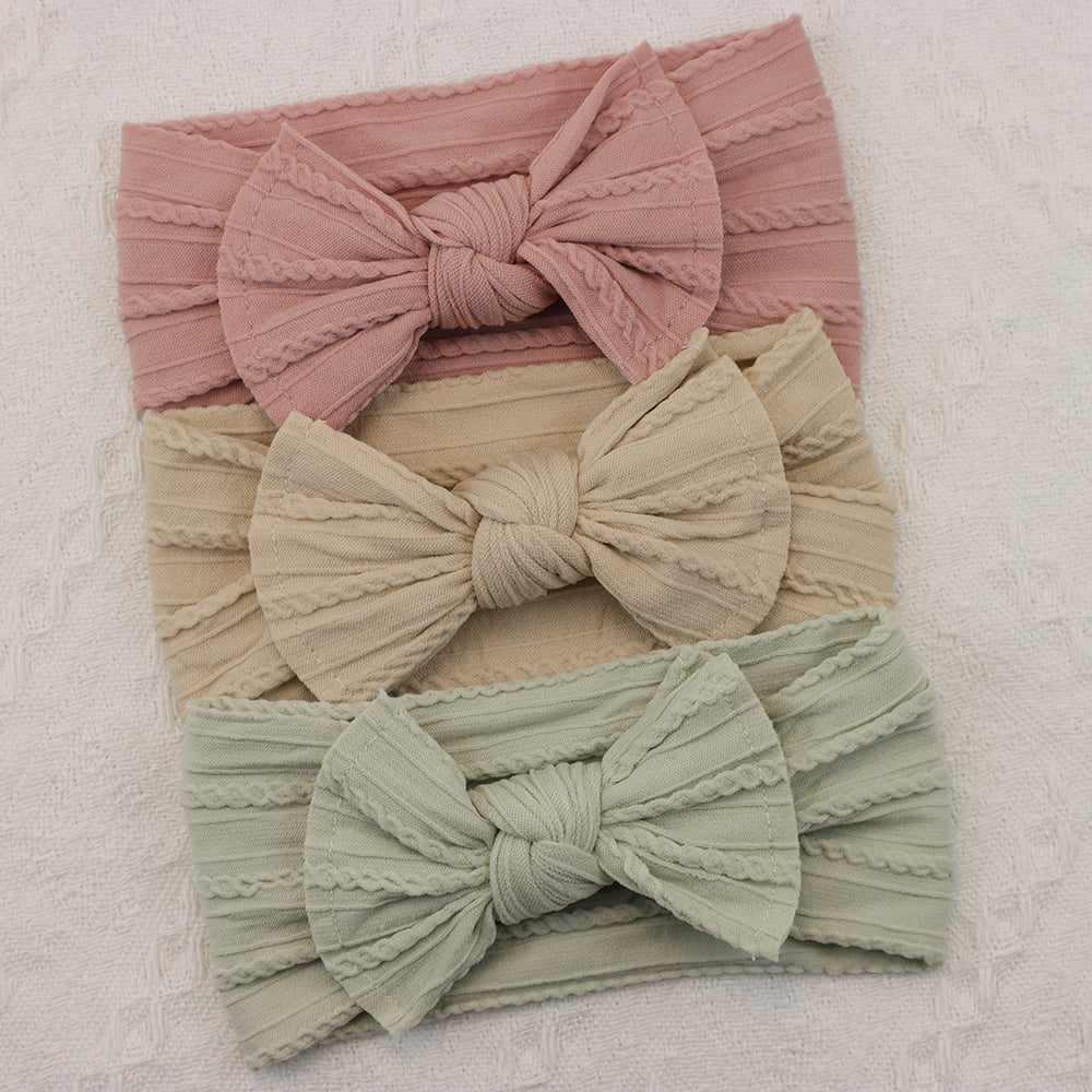 Infant Hair Accessories Baby Girl Headbands Lot Elastic Hair Bands Newborn Gift Bows Kids Turban He 5