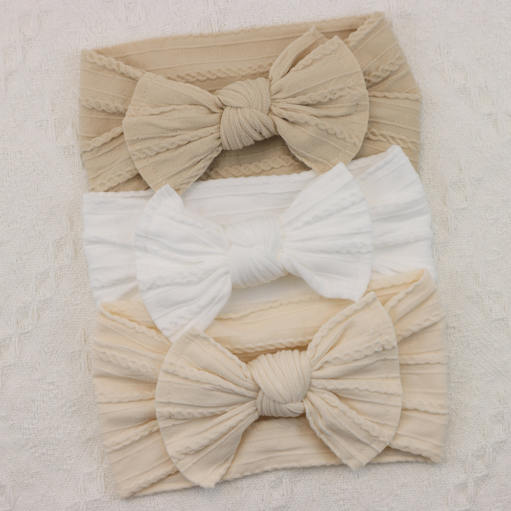Infant Hair Accessories Baby Girl Headbands Lot Elastic Hair Bands Newborn Gift Bows Kids Turban He 8