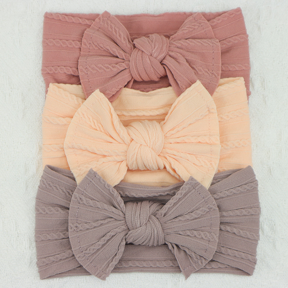 Infant Hair Accessories Baby Girl Headbands Lot Elastic Hair Bands Newborn Gift Bows Kids Turban He 11