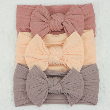 Infant Hair Accessories Baby Girl Headbands Lot Elastic Hair Bands Newborn Gift Bows Kids Turban He 11