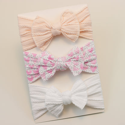 Infant Hair Accessories Baby Girl Headbands Lot Elastic Hair Bands Newborn Gift Bows Kids Turban He 13