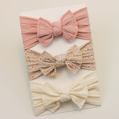 Infant Hair Accessories Baby Girl Headbands Lot Elastic Hair Bands Newborn Gift Bows Kids Turban He 15