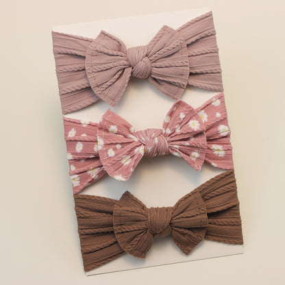 Infant Hair Accessories Baby Girl Headbands Lot Elastic Hair Bands Newborn Gift Bows Kids Turban He 17