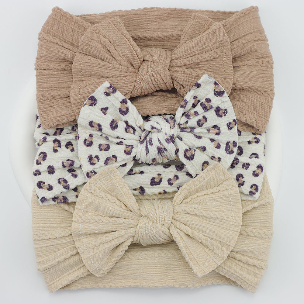 Infant Hair Accessories Baby Girl Headbands Lot Elastic Hair Bands Newborn Gift Bows Kids Turban He 21