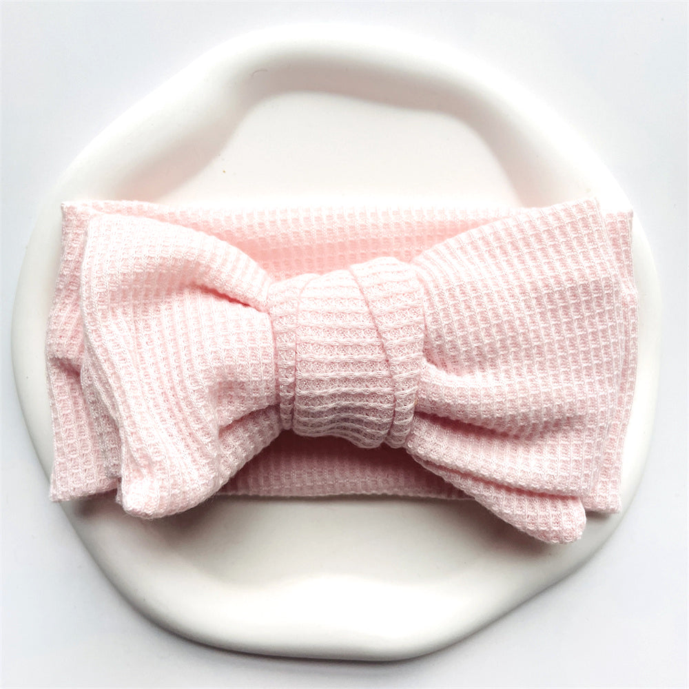 Baby Girl Bow Headband for Children Newborn Baby Turbans for Babies Solid Big Bowknot Headbands Infant Baby Hair Accessories