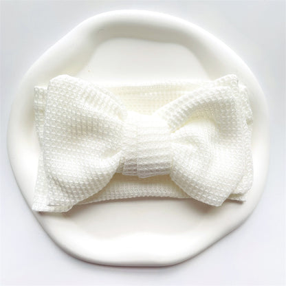 Baby Girl Bow Headband for Children Newborn Baby Turbans for Babies Solid Big Bowknot Headbands Infant Baby Hair Accessories