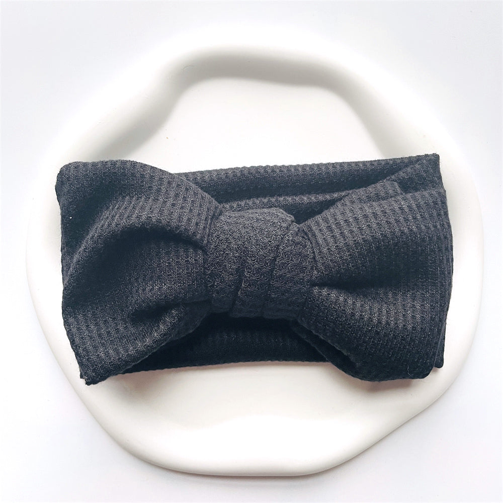 Baby Girl Bow Headband for Children Newborn Baby Turbans for Babies Solid Big Bowknot Headbands Infant Baby Hair Accessories