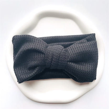 Baby Girl Bow Headband for Children Newborn Baby Turbans for Babies Solid Big Bowknot Headbands Infant Baby Hair Accessories