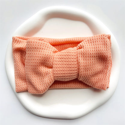 Baby Girl Bow Headband for Children Newborn Baby Turbans for Babies Solid Big Bowknot Headbands Infant Baby Hair Accessories