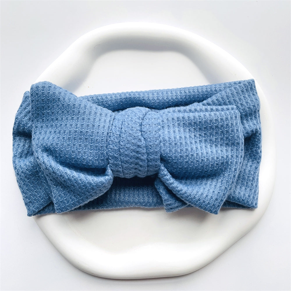 Baby Girl Bow Headband for Children Newborn Baby Turbans for Babies Solid Big Bowknot Headbands Infant Baby Hair Accessories