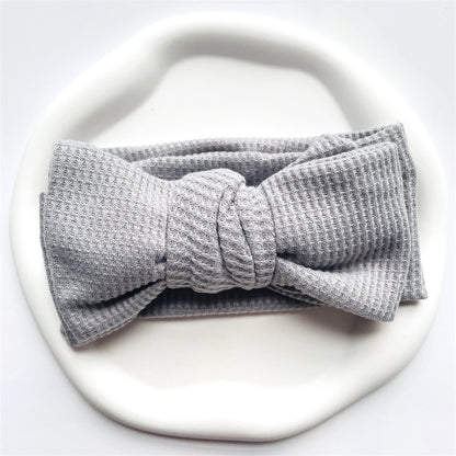Baby Girl Bow Headband for Children Newborn Baby Turbans for Babies Solid Big Bowknot Headbands Infant Baby Hair Accessories
