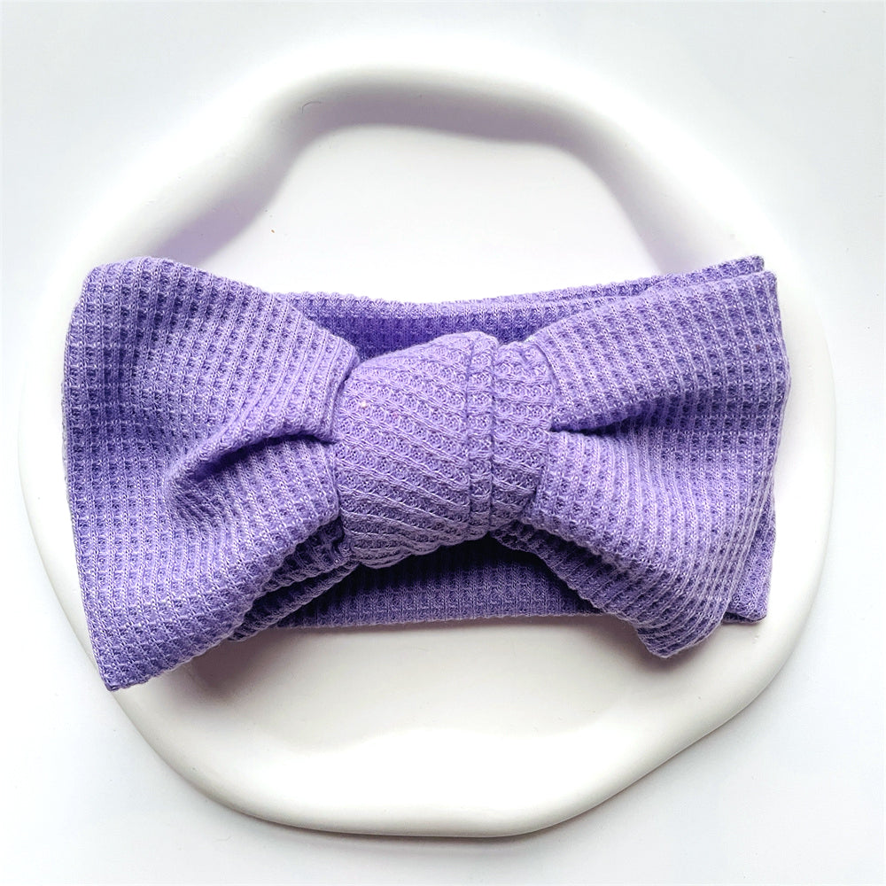 Baby Girl Bow Headband for Children Newborn Baby Turbans for Babies Solid Big Bowknot Headbands Infant Baby Hair Accessories