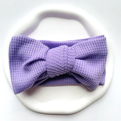 Baby Girl Bow Headband for Children Newborn Baby Turbans for Babies Solid Big Bowknot Headbands Infant Baby Hair Accessories