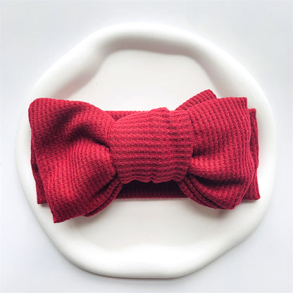 Baby Girl Bow Headband for Children Newborn Baby Turbans for Babies Solid Big Bowknot Headbands Infant Baby Hair Accessories