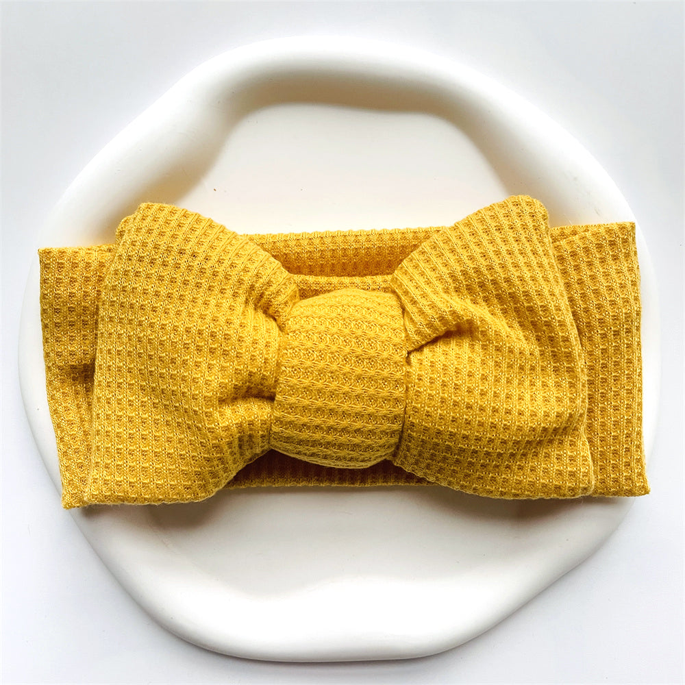 Baby Girl Bow Headband for Children Newborn Baby Turbans for Babies Solid Big Bowknot Headbands Infant Baby Hair Accessories