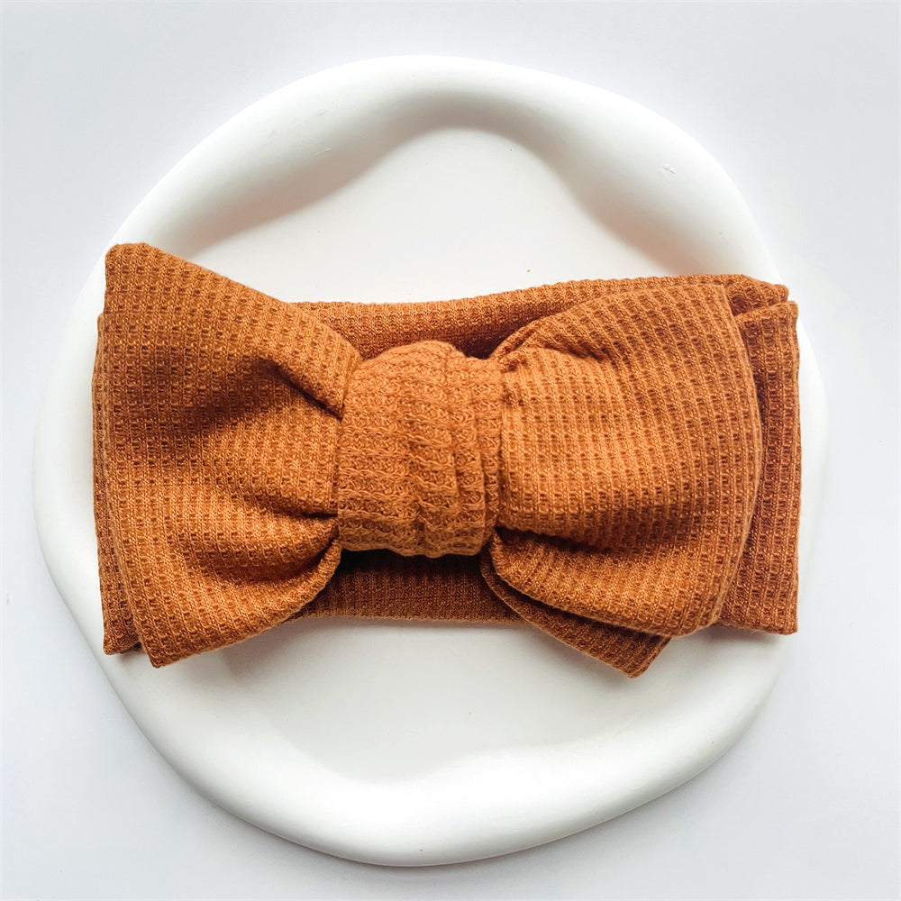 Baby Girl Bow Headband for Children Newborn Baby Turbans for Babies Solid Big Bowknot Headbands Infant Baby Hair Accessories